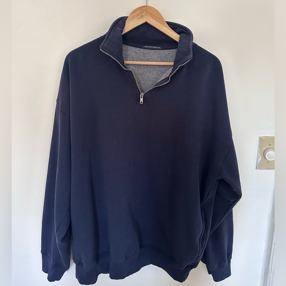 Brandy Melville Oversized Quarter Zip Sweatshirt